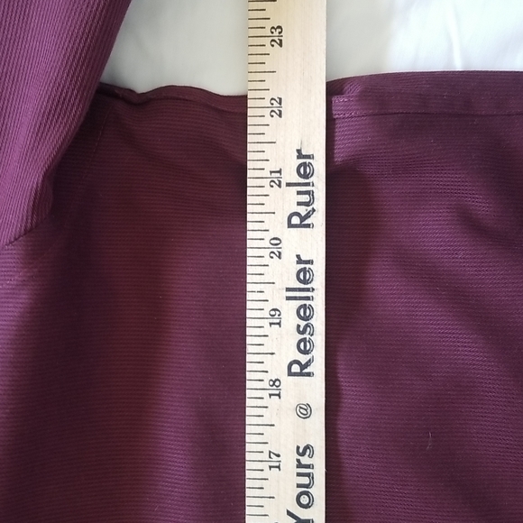Calvin Klein Dress Shirt 17  34 35 Maroon Color EUC - Picture 8 of 10